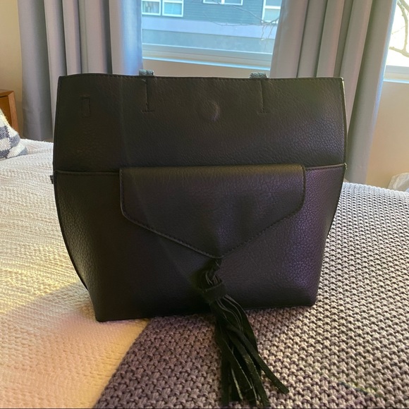 Anthropologie Handbags - ANTHROPOLOGIE Black Mini Bag